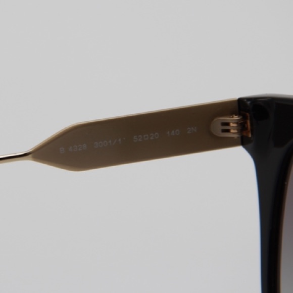 NEW BE4328 3001/11 WOMEN’S SUNGLASSES BURBERRY B 4328 BLACK EYEWEAR BURBERRY - Picture 11 of 13